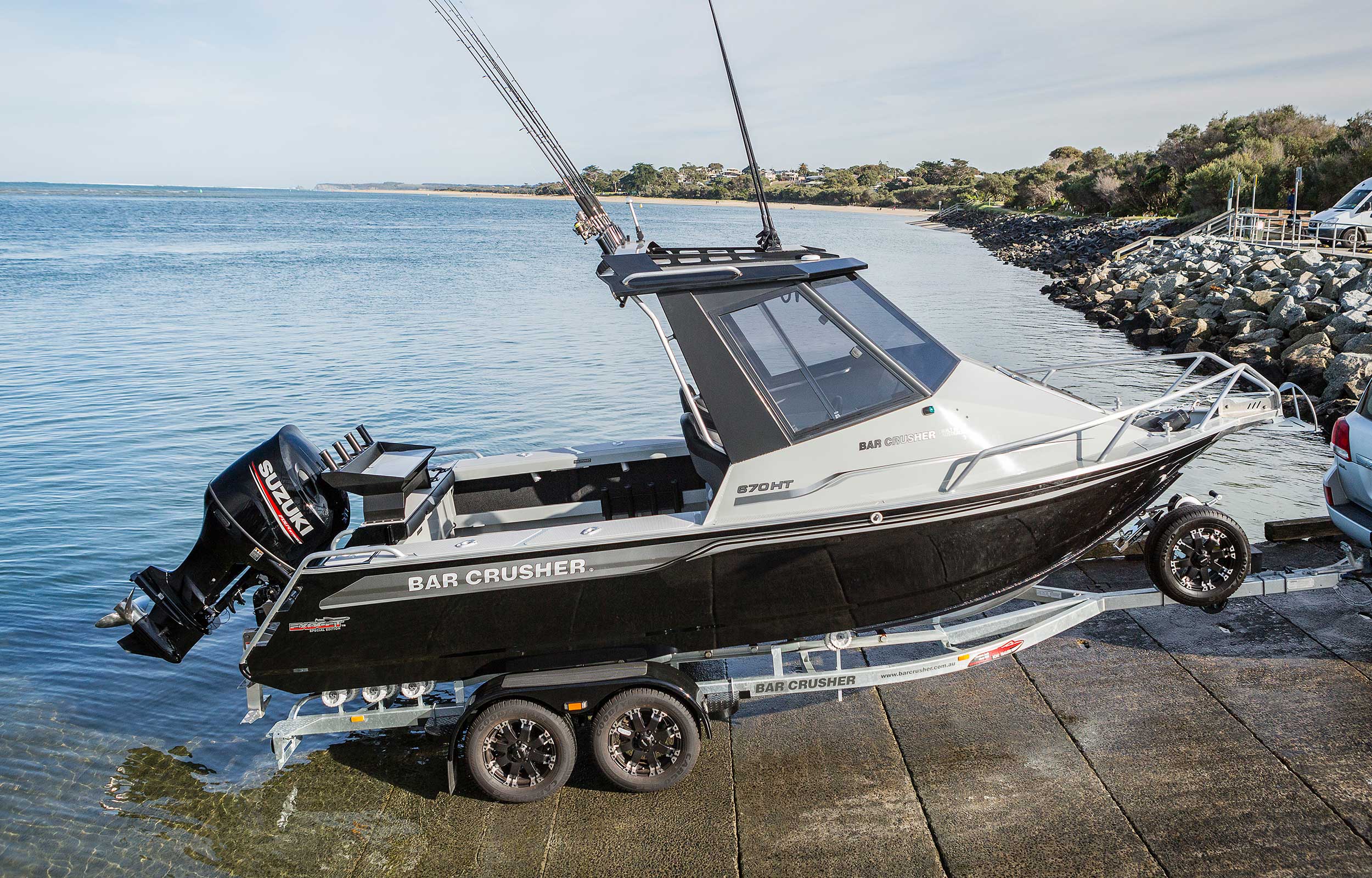 670HT Exocet - Plate Aluminium Fishing Boat | Bar Crusher Boats